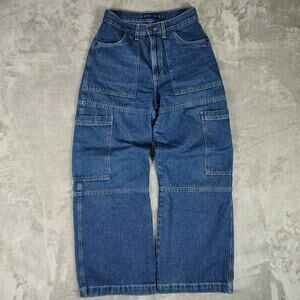 BlueSteel wide leg baggy cargo streetwear Y2K jeans made in brazil wms 28x30